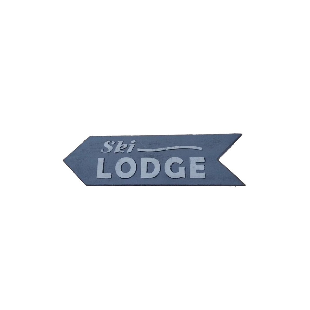 Ski Lodge Wooden Sign/ Left  Arrow   Street / Road Name‎ Sign!